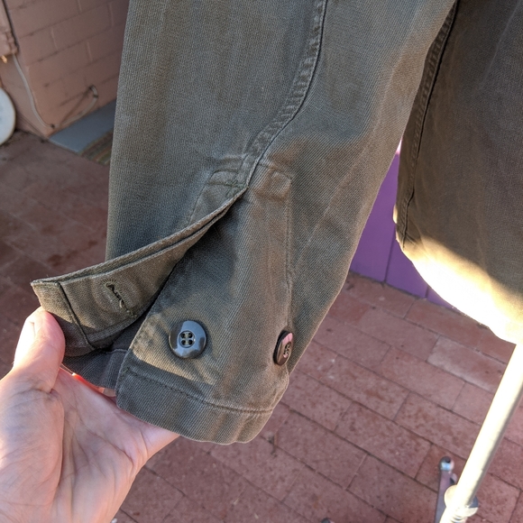 Vintage men's German military Field shirt jacket - Picture 7 of 8